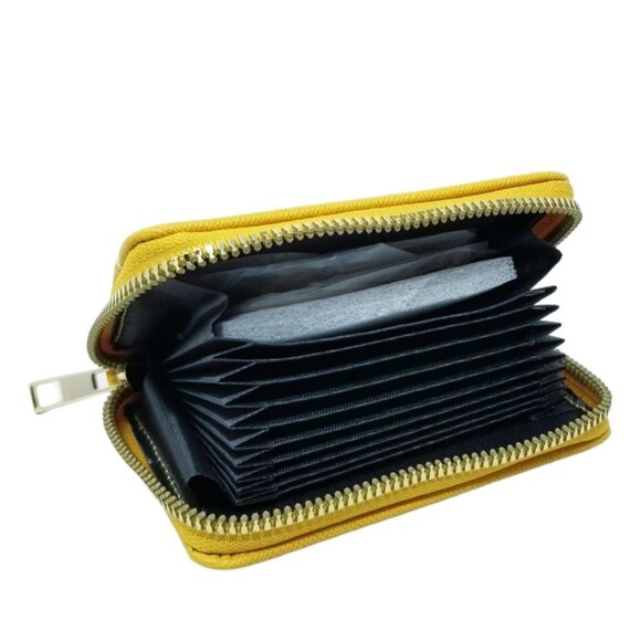 Yellow Scarf Top Handle Mini Satchel  wallet set - Picture 10 of 11